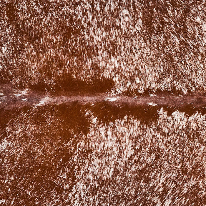 Brazilian Brown Salt and Pepper Cowhide Rug Size 7'9" L x 7'4" W 2589