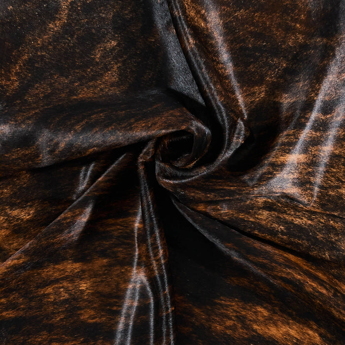 Brazilian Dark Brindle Cowhide Rug Size 7'0" L x 6'7" W 2592