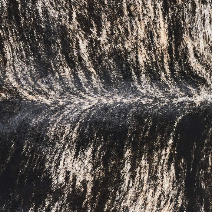 Brazilian Dark Brindle Cowhide Rug Size 6'10" L x 6'3" W 2595