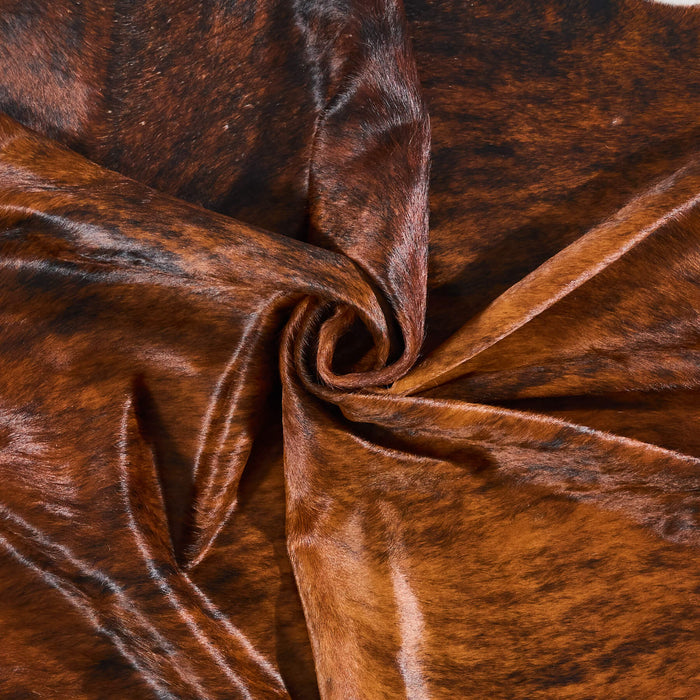 Brazilian Brindle Cowhide Rug Size 6'11" L x 5'11" W 2599