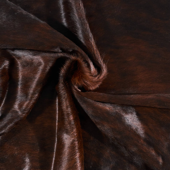 Brazilian Dark Brindle Cowhide Rug Size 6'3" L x 5'9" W 2600