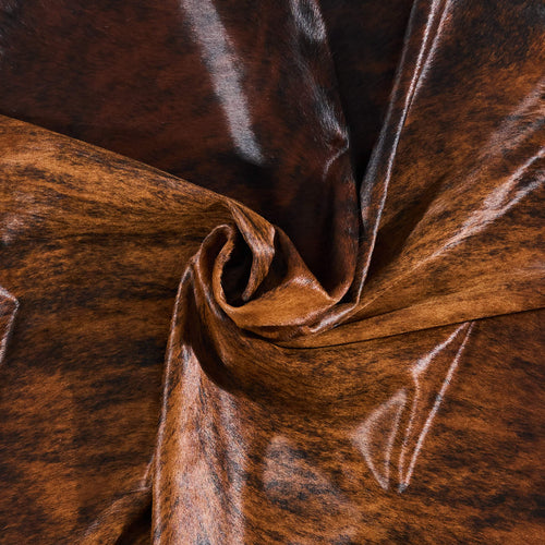 Brazilian Brindle Cowhide Rug Size 6'6" L x 6'5" W 2601
