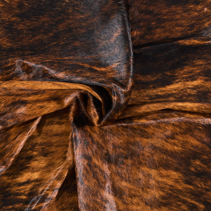 Brazilian Brindle Cowhide Rug Size 6'9" L x 5'11" W 2602