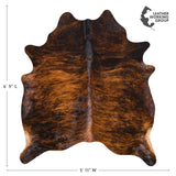 Brazilian Brindle Cowhide Rug Size 6'9" L x 5'11" W 2602