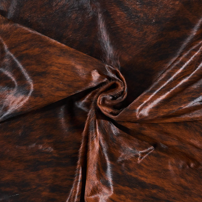 Brazilian Brindle Cowhide Rug Size 7'9" L x 6'7" W 2621