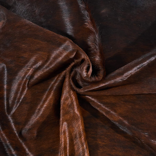 Brazilian Dark Brindle Cowhide Rug Size 7'10" L x 6'6" W 2626