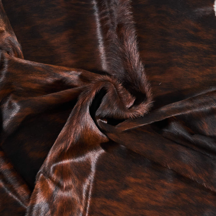 Brazilian Dark Brindle Cowhide Rug Size 7'5" L x 7'0" W 2629