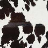 Brazilian Black and White Cowhide Rug Size 6'6" L x 5'8" W 2632