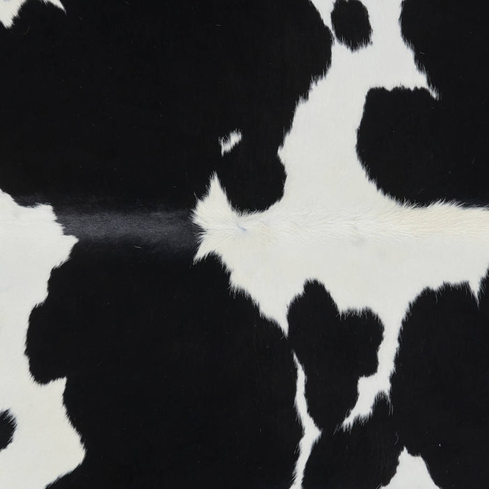 Brazilian Black and White Cowhide Rug Size 6'10" L x 5'10" W 2636