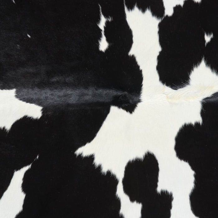 Brazilian Black and White Cowhide Rug Size 6'9" L x 5'10" W 2639