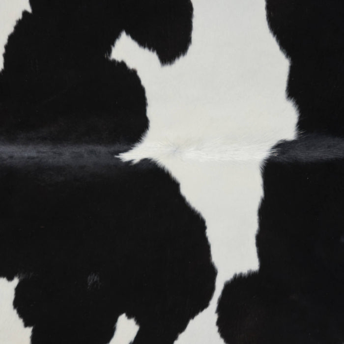 Brazilian Black and White Cowhide Rug Size 7'1" L x 5'7" W 2642