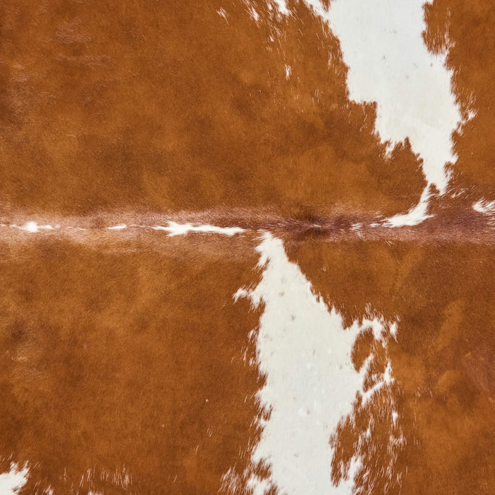Brazilian Brown and White Cowhide Rug Size 6'8" L x 6'4" W 2649