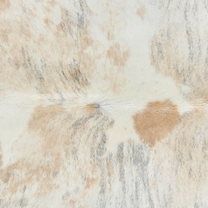 Brazilian Light Grey Brindle Cowhide Rug Size 6'6" L x 5'6" W 2659