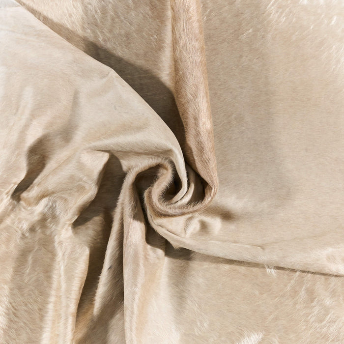 Brazilian Champagne Cowhide Rug Size 8'1" L x 7'0" W 2675