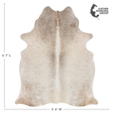 Brazilian Grey Cowhide Rug Size 6'7" L x 5'4" W 2678