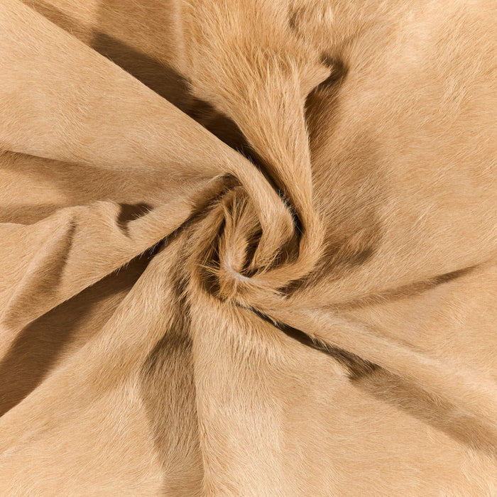 Brazilian Beige Cowhide Rug Size 7'2" L x 5'9" W 2686