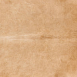 Brazilian Beige Cowhide Rug Size 6'10" L x 6'6" W 2689