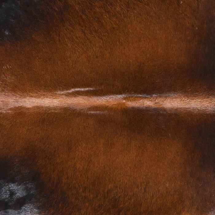 Brazilian Mahogany Cowhide Rug Size 6'7" L x 6'7" W 2698