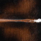 Brazilian Mahogany Cowhide Rug Size 6'11" L x 6'7" W 2700
