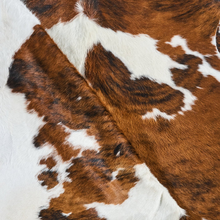 Tricolor Cowhide Rug Size 7'3" L x 6'9" W 2800