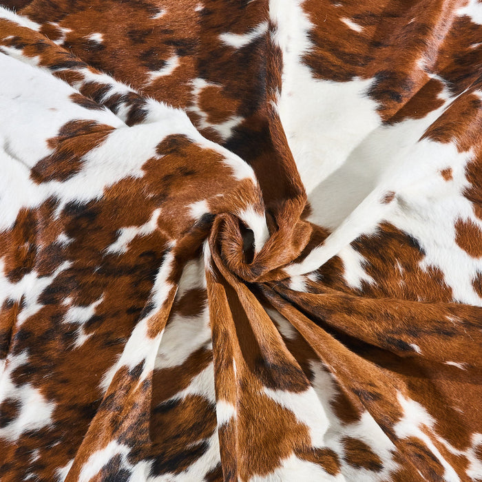 Tricolor Cowhide Rug Size 7'8" L x 6'7" W 2815
