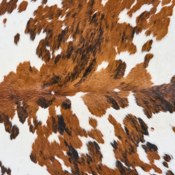 Tricolor Cowhide Rug Size 7'8" L x 6'7" W 2815