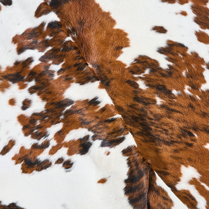 Tricolor Cowhide Rug Size 7'8" L x 6'7" W 2815