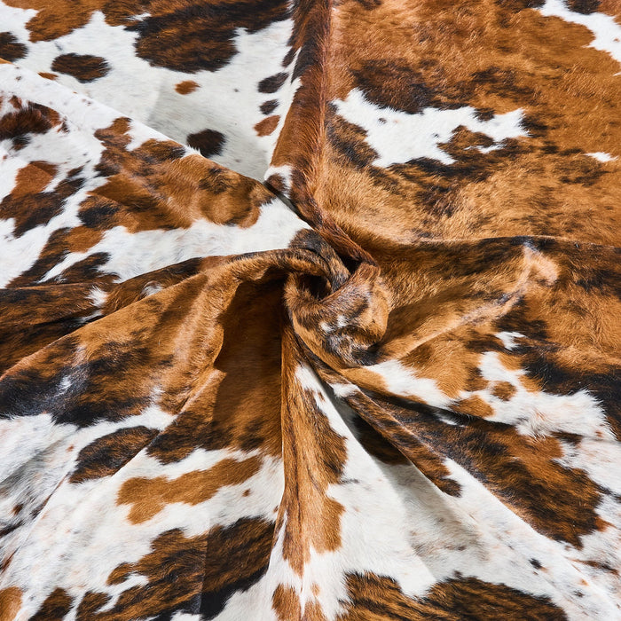 Tricolor Cowhide Rug Size 8'1" L x 7'2" W 2817