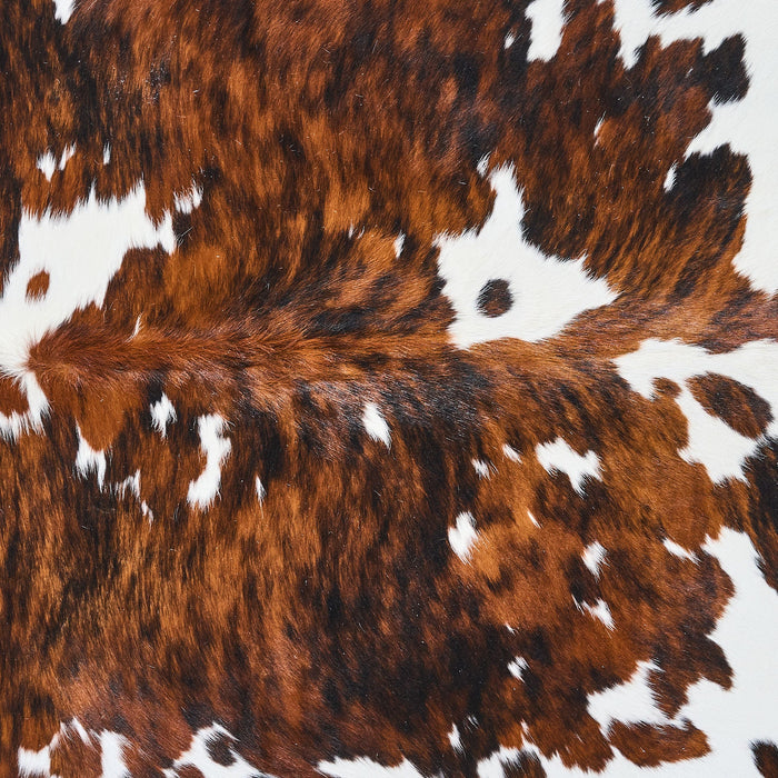 Tricolor Cowhide Rug Size 6'10" L x 6'1" W 2818