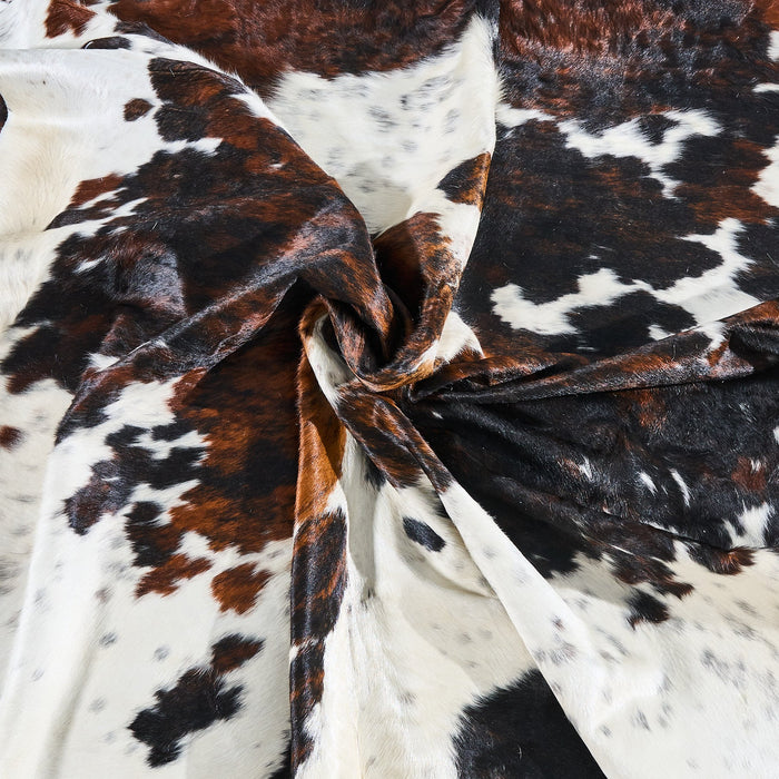 Tricolor Cowhide Rug Size 8'3" L x 6'11" W 2820