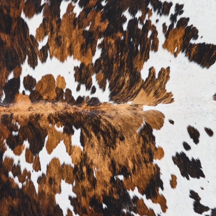 Tricolor Cowhide Rug Size 7'4" L x 6'9" W 2821
