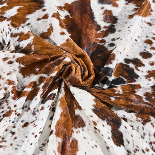 Tricolor Cowhide Rug Size 9'3" L x 7'10" W 2828