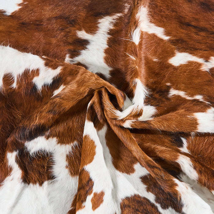 Tricolor Cowhide Rug Size 7'6" L x 6'3" W 2837