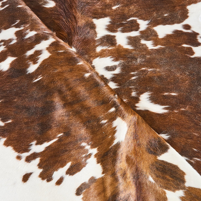 Tricolor Cowhide Rug Size 6'10" L x 6'2" W 2843