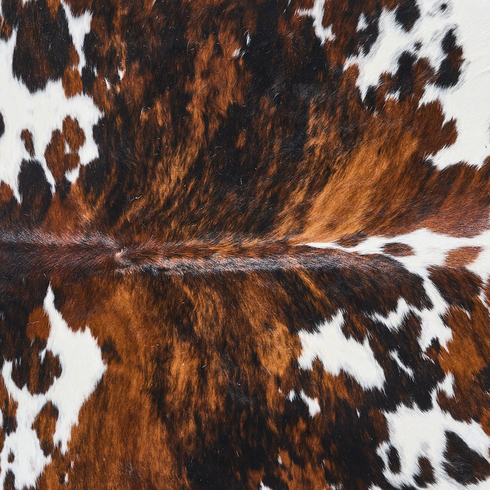 Tricolor Cowhide Rug Size 7'11" L x 7'1" W 2846