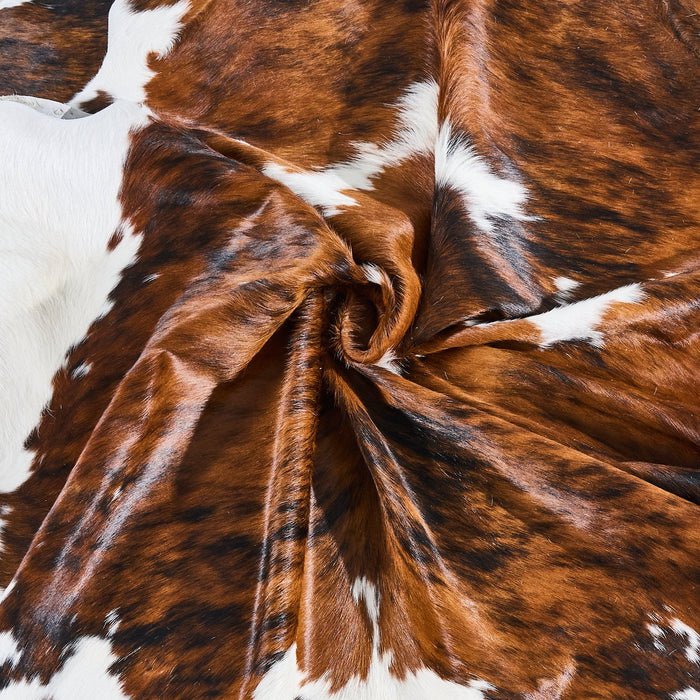 Tricolor Cowhide Rug Size 7'5" L x 6'10" W 2855