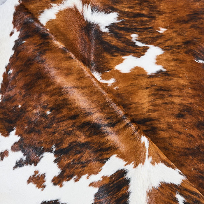 Tricolor Cowhide Rug Size 7'5" L x 6'10" W 2855