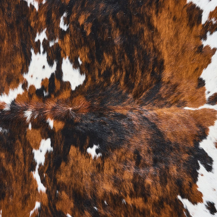 Tricolor Cowhide Rug Size 6'6" L x 6'3" W 2859