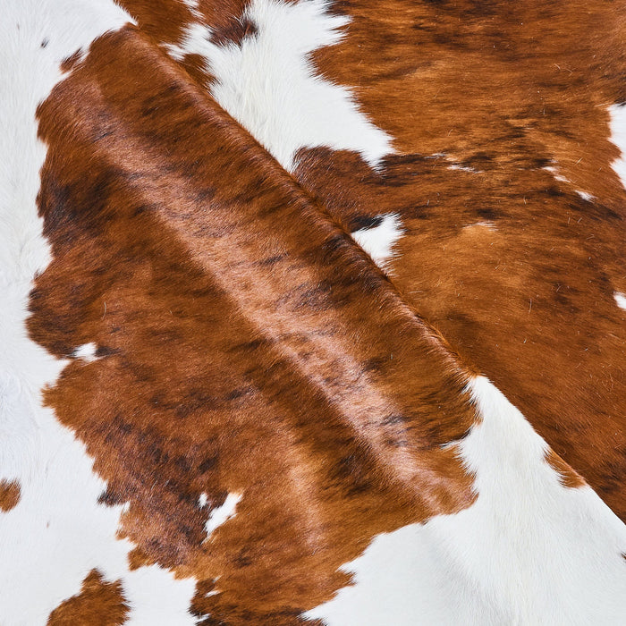 Tricolor Cowhide Rug Size 7'4" L x 6'8" W 2866