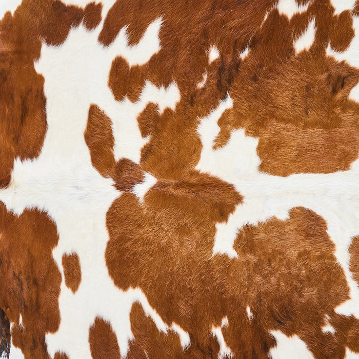 Tricolor Cowhide Rug Size 7'7" L x 6'10" W 2874