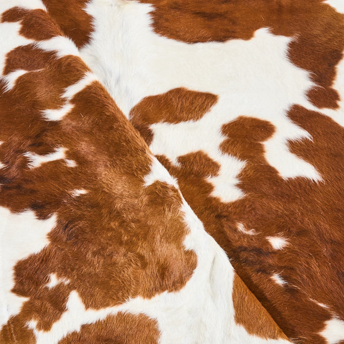 Tricolor Cowhide Rug Size 7'7" L x 6'10" W 2874
