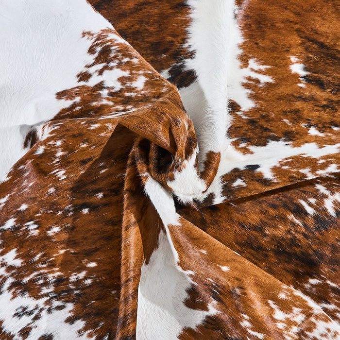 Tricolor Cowhide Rug Size 7'8" L x 6'6" W 2878