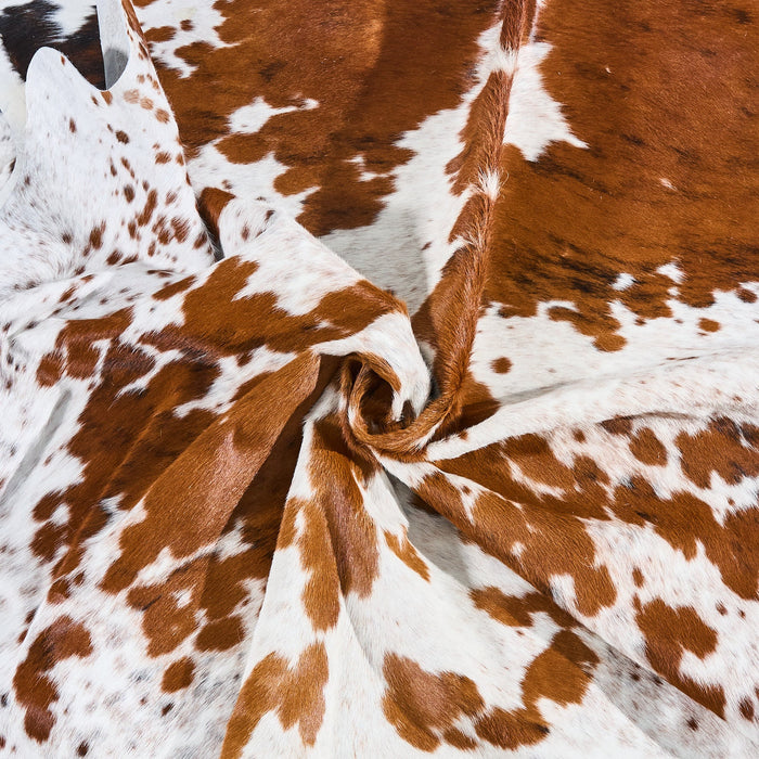 Tricolor Cowhide Rug Size 7'8" L x 6'11" W 2880