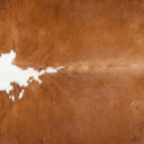 Tricolor Brindle Mix Cowhide Rug Size 7'1" L x 6'2" W 2905