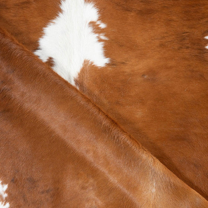 Tricolor Brindle Mix Cowhide Rug Size 7'1" L x 6'2" W 2905