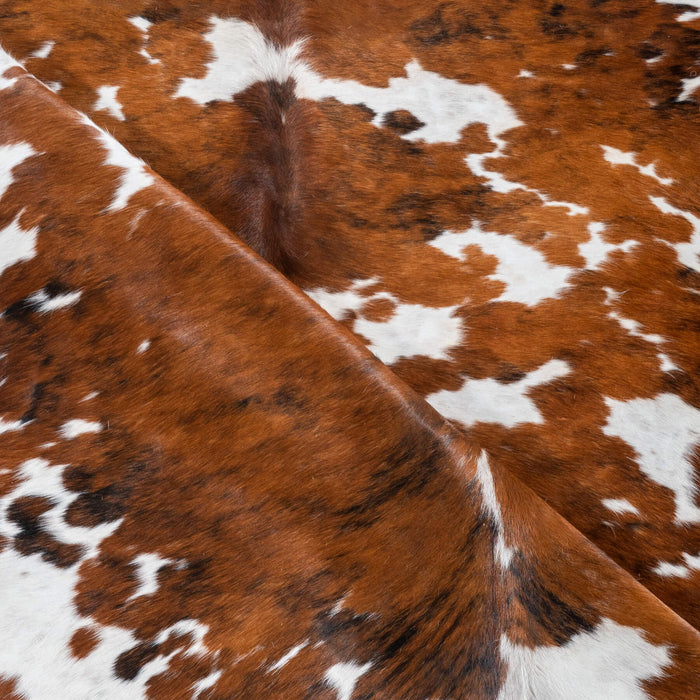 Tricolor Cowhide Rug Size 7'3" L x 6'1" W 2910