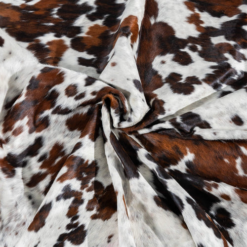Tricolor Cowhide Rug Size 8'0" L x 7'3" W 2912