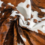 Tricolor Cowhide Rug Size 7'10" L x 6'6" W 2923