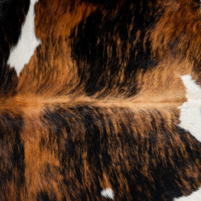 Dark Tricolor Cowhide Rug Size 8'3" L x 6'11" W 2924