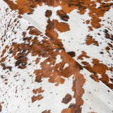 Tricolor Cowhide Rug Size 7'2" L x 6'6" W 2945